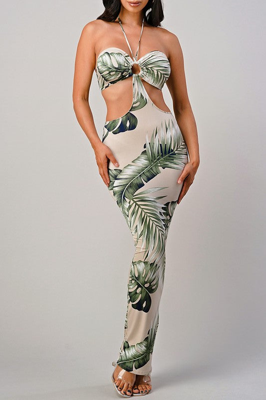 Tropic Me Down Midi Dress